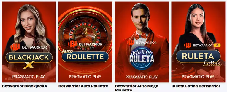 betwarrior live casino