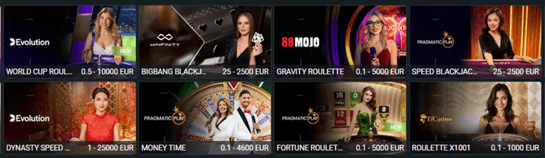betwinner live casino