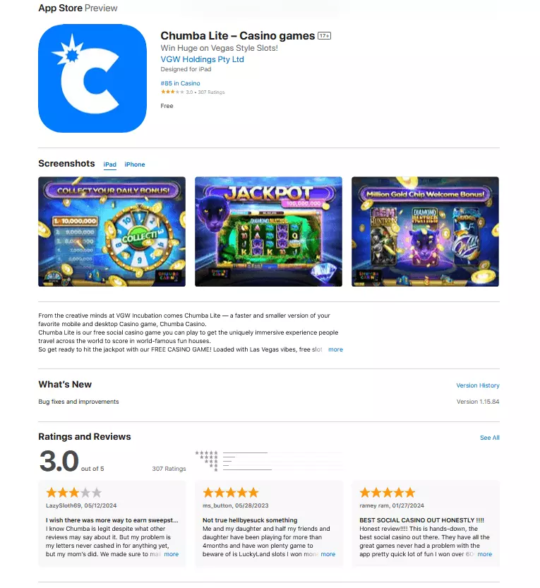 chumba casino app download