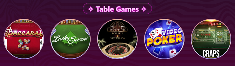 gleaming slots table games