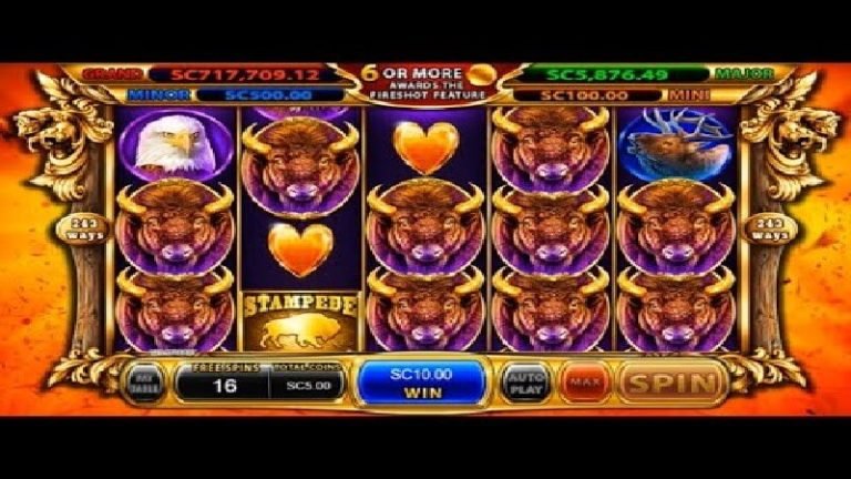 Chumba Casino Stampede Fury Game Play