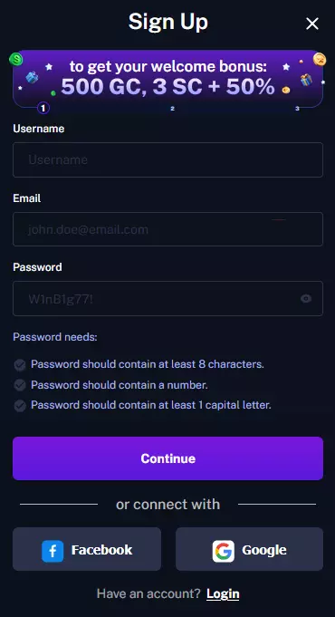 legendz sign up