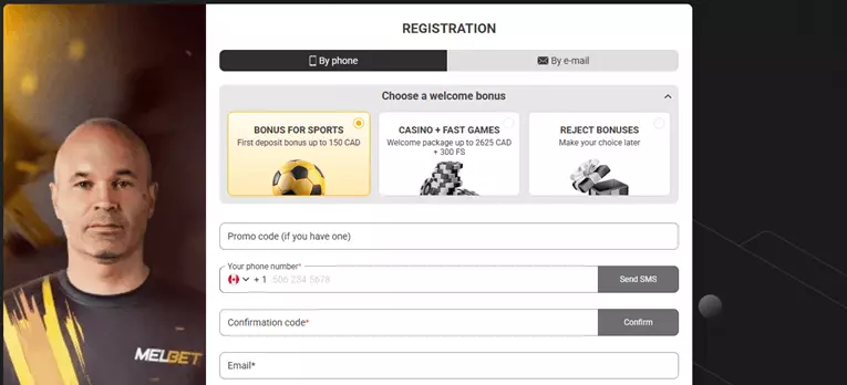 melbet register
