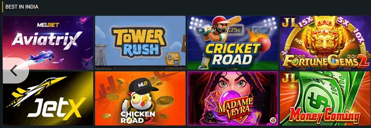 melbet slots india