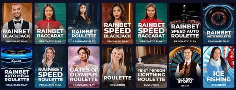 rainbet live casino