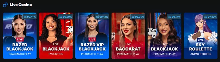 razed.com live casino