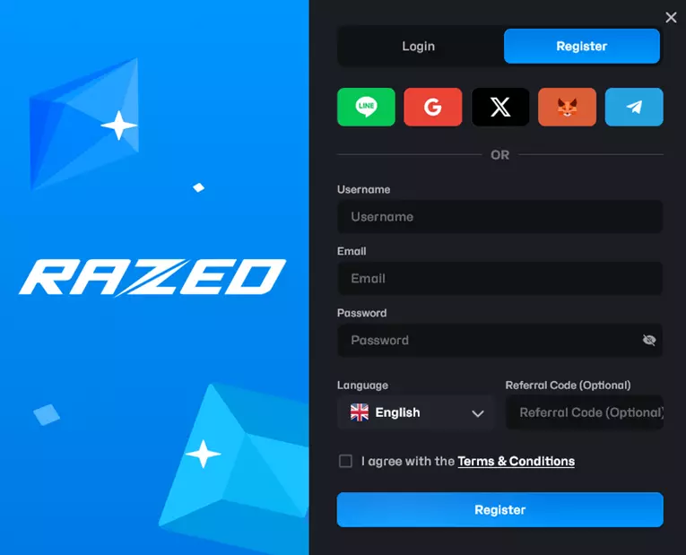 register razed.com