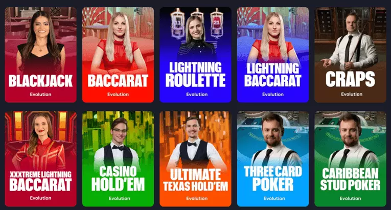 rollbit live casino