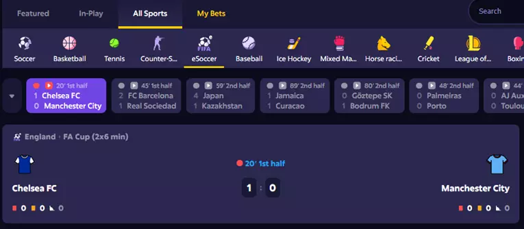 roobet esports live betting