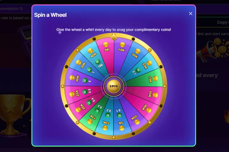 sweepstakes casino wheel