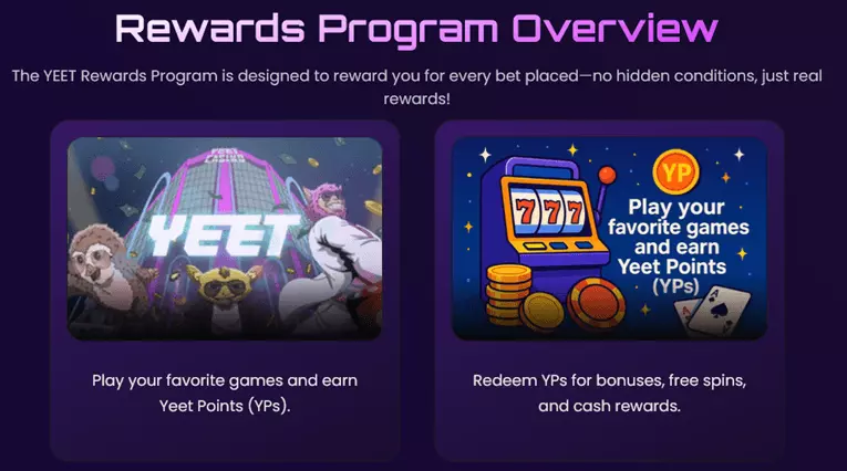 yeet casino rewards